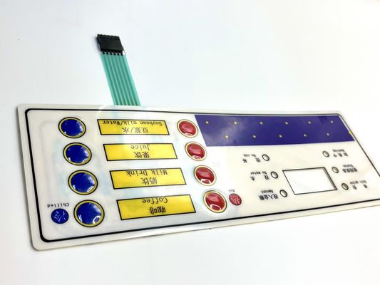 Glossy bề mặt hoàn thiện PET Electric Key Switch với nút phản hồi cảm giác