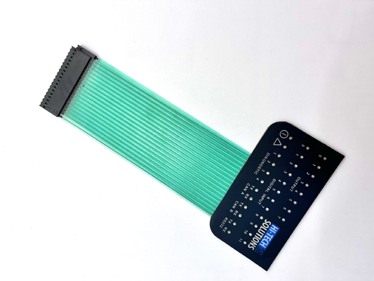 7 Way 0.1Pitch Single Row Crimp Housing Industrial Membrane Switches với LED cho bộ điều khiển nhiệt độ