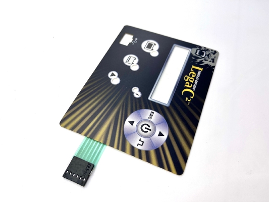 Glossy Finish Polyester Transparent Window Touch Button Cho Máy CNC