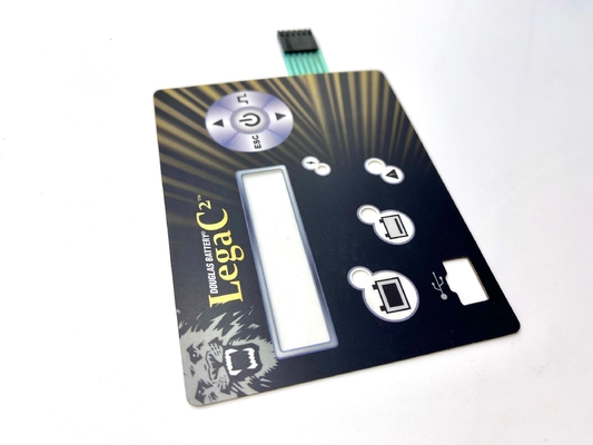 Glossy Finish Polyester Transparent Window Touch Button Cho Máy CNC