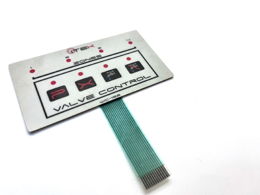 Texture Mylar Side LED Push Button Membrane Switch với Molex 0.5MM Pitch