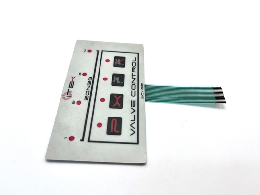Texture Mylar Side LED Push Button Membrane Switch với Molex 0.5MM Pitch