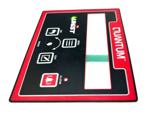 Lửa LCD có màu đằng sau Polyester Single Membrane Switch With Adhesive Layer