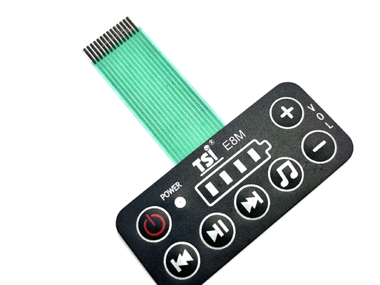 Flex Circuit Hai Membrane Switch Keypad Với 1.25MM Pitch Of ZIF Connector