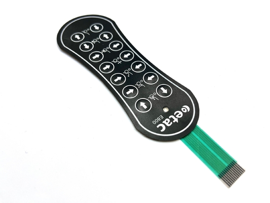 Autotex F150 Polyester Micro Push Button Membrane Switch với mái vòm kim loại bọc vàng