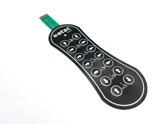 Autotex F150 Polyester Micro Push Button Membrane Switch với mái vòm kim loại bọc vàng