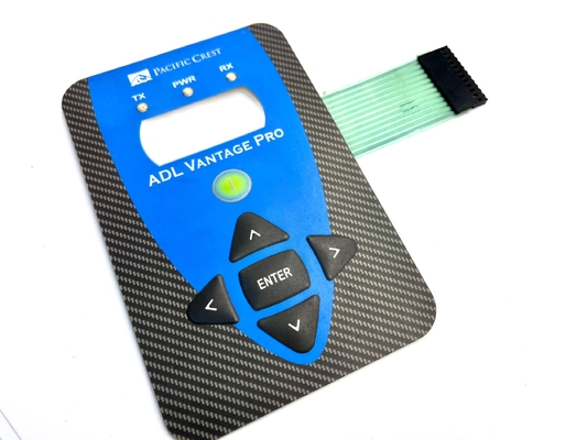 2.54MM ZIF Connector Embedded Embossed Backlit Membrane Switch cho các thợ làm tóc