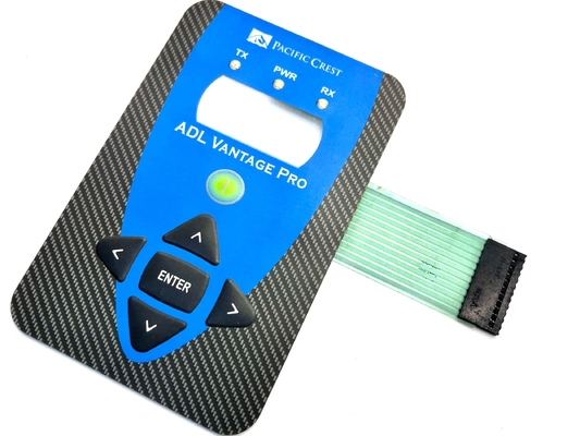 Polycarbonate Glossy Metal Dome Membrane Panel Switch với kết nối nữ Nicmatic