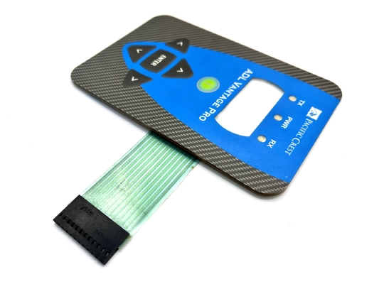 بافت Mylar Side LED Keypad Membrane Switch با پیچ مولکس 2.54 میلی متر