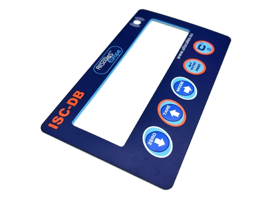 Polyester Custom Printed Digital Keypad Dome Switch với màn hình cửa sổ trong suốt
