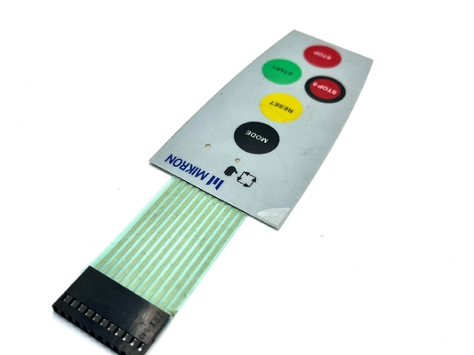 Glossy Finish Polyester Transparent Window Custom Membrane Keypad Cho Máy CNC