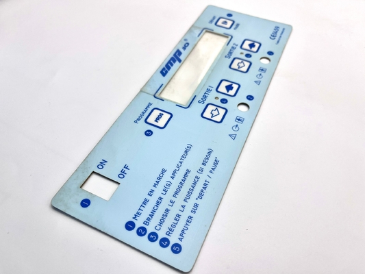 Glossy Finish Polyester Transparent Window Membrane Keypad Prototype Cho Máy CNC