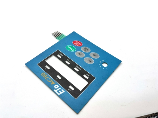 Đèn đèn LED rõ ràng Windows 6 Layer Polyester Membrane Keypad Switch