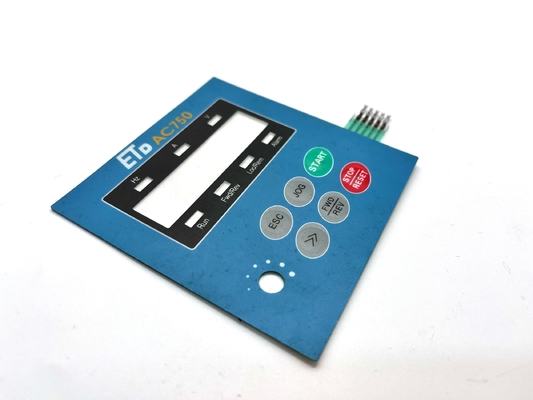 Đèn đèn LED rõ ràng Windows 6 Layer Polyester Membrane Keypad Switch