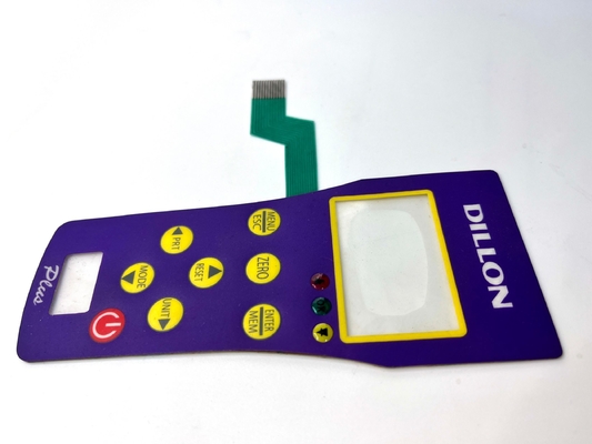 Texture Mylar Side Led Membrane Keypad Với Molex 1.0MM Pitch
