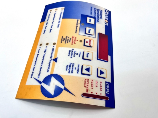 Polycarbonate phủ bảng điều khiển nhãn Bấm nút chuyển đổi với Gradient Dot Printing