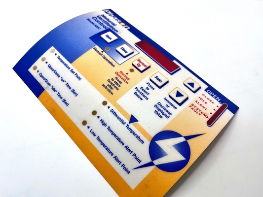 Polycarbonate phủ bảng điều khiển nhãn Bấm nút chuyển đổi với Gradient Dot Printing