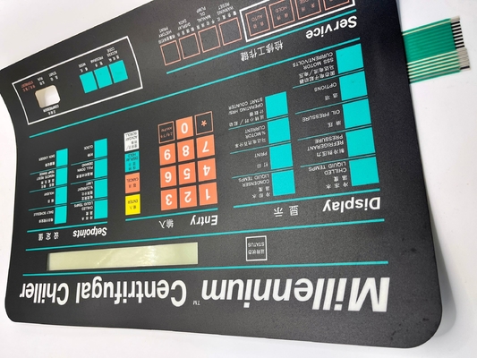 Nhấp chuột Rasied Flat Membrane Keyboard với kết nối nữ Nicomatic