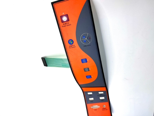 LED Backlight Screen Printing Switch bàn phím cơ học với màn hình cửa sổ trong suốt