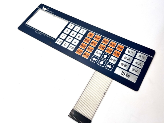 Keypad Instrument Membrane Switch Prototype Với 1.25MM Pitch Connector nữ