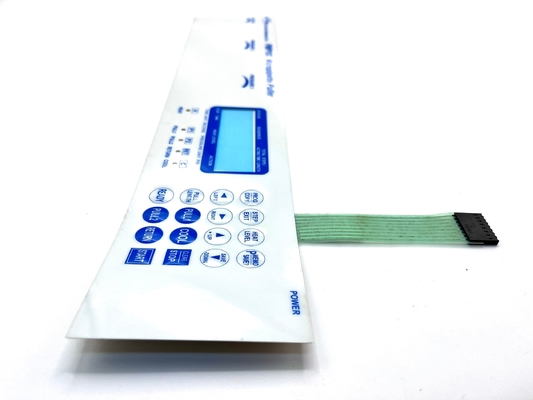 In màn hình Máy vi sóng Membrane Keypad Bạc dẫn mạch với pitch 2,54mm