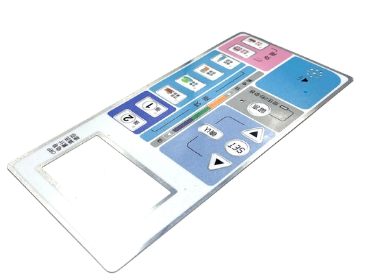 Polycarbonate Chrome Ink Printing Front Custom Graphic Overlay Đối với thiết bị y tế