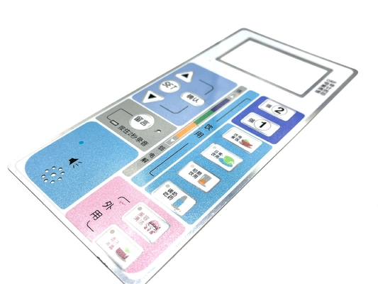 Polycarbonate Chrome Ink Printing Front Custom Graphic Overlay Đối với thiết bị y tế