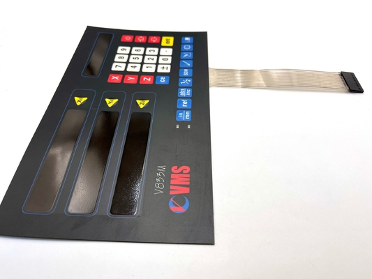Glossy Finish Polyester Transparent Window Convex Membrane Switch Panel Cho Máy CNC