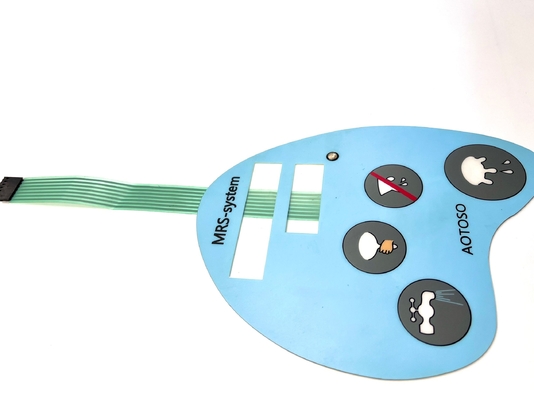 Tùy chỉnh Membrane Matrix Keypad Với Hai Flex Ribbon Cables Design