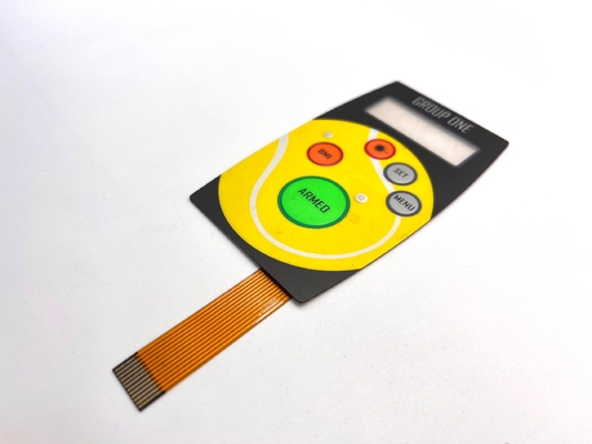 Tùy chỉnh cắt laser bàn phím màng với LED với phim nhựa in hai phím