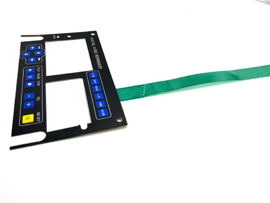 Keypad Instrument Stock Membrane Switch Với 2.54MM Pitch Connector nữ