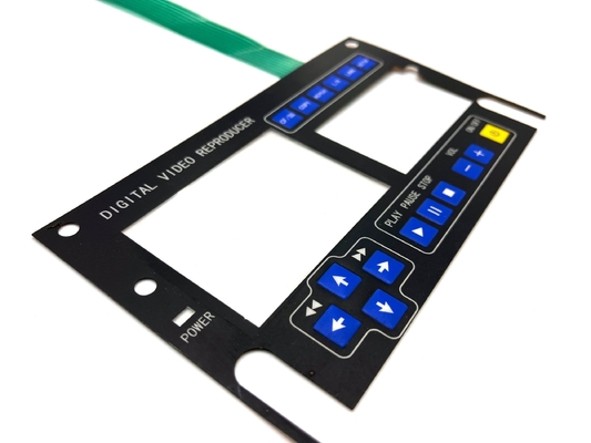 Keypad Instrument Stock Membrane Switch Với 2.54MM Pitch Connector nữ
