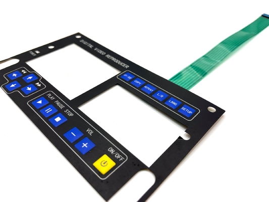 Lửa màu LCD cửa sổ polyester chuyển đổi nút bấm tạm thời với lớp dính