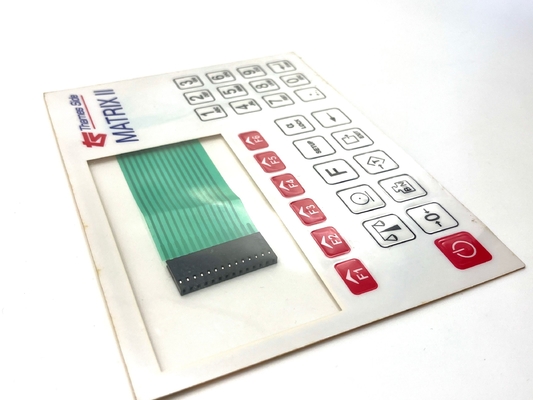 Nhìn rõ 6 lớp Polyester Single Key Membrane Switch với 1 triệu vòng đời