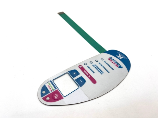 Polycarbonate Glossy Metal Dome Membrane Switch với Led với Nicmatic Connector nữ
