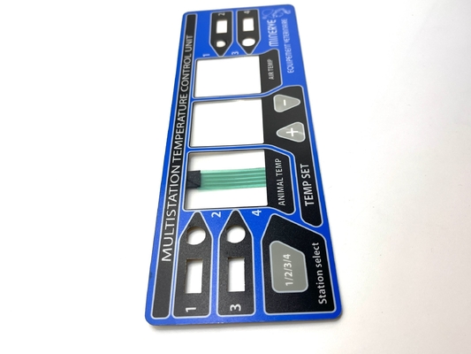 Keypad Instrument Membrane Control Panel với 2.54MM Pitch Connector nữ
