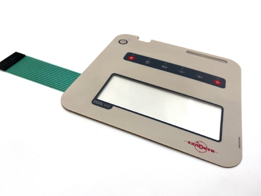 Pocket Layered Graphic LCD Printing Tactile On Off Switch Foil For Medical Enclosure