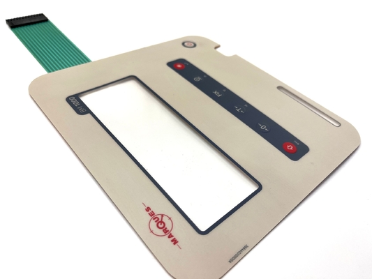 Pocket Layered Graphic LCD Printing Tactile On Off Switch Foil For Medical Enclosure