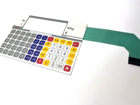 Nguyên mẫu bàn phím màng có thể tùy biến cho máy bay Sim Avionics với cửa sổ bóng