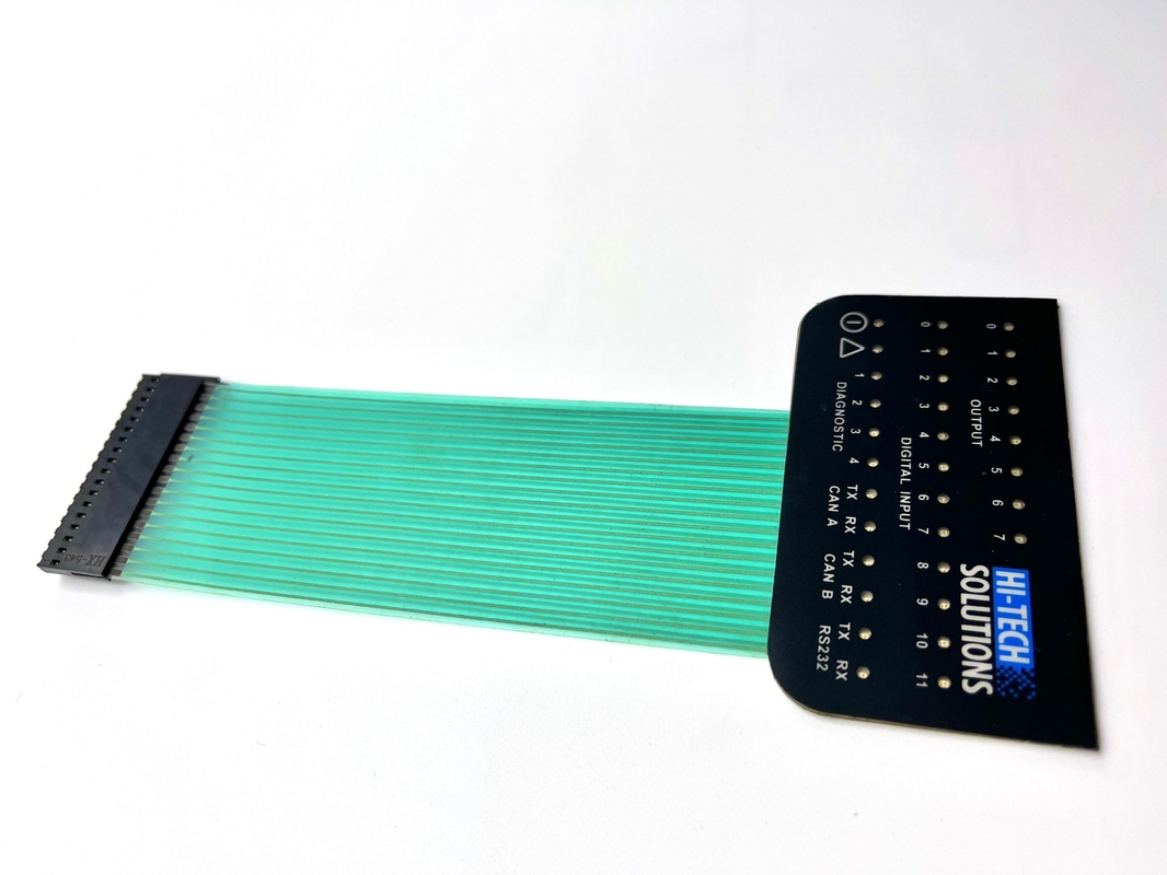 7 Way 0.1Pitch Single Row Crimp Housing Industrial Membrane Switches với LED cho bộ điều khiển nhiệt độ
