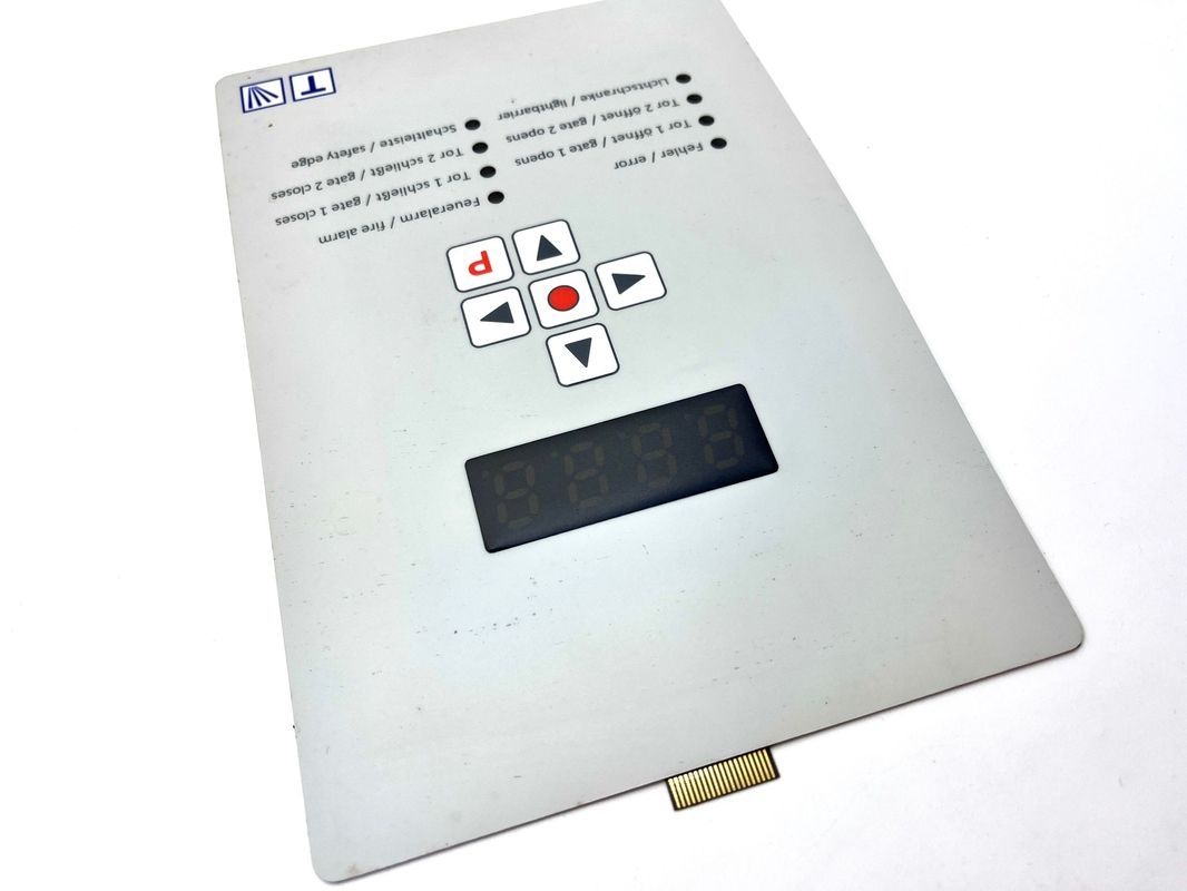 Keypad Instrument Waterproof Flexible Membrane Switches với bộ kết nối nữ pitch 1.0MM
