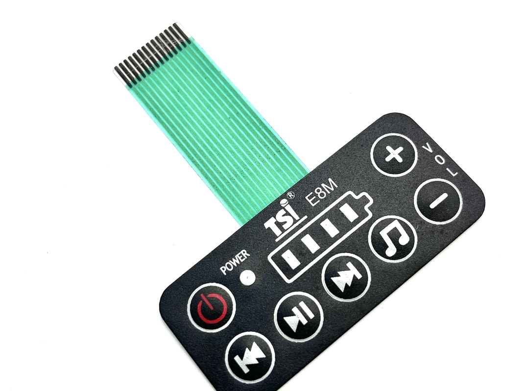 Flex Circuit Hai Membrane Switch Keypad Với 1.25MM Pitch Of ZIF Connector