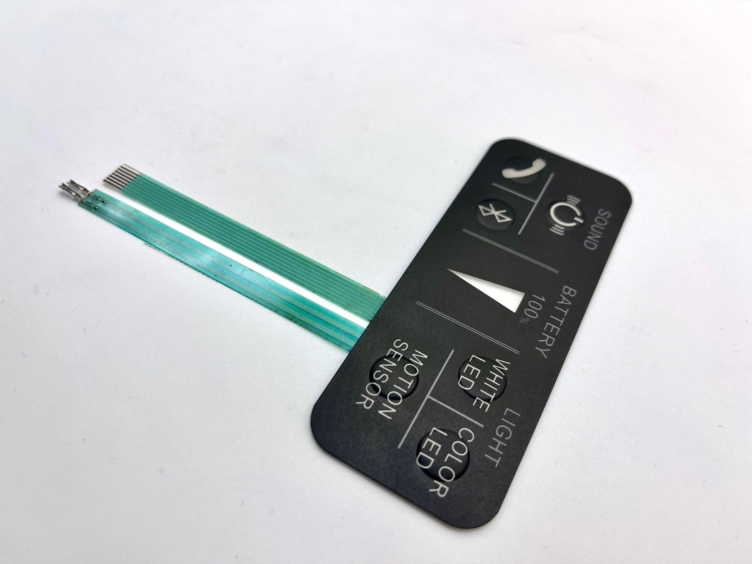 Flex Circuit Hai bàn phím màng trên cùng với 1.0MM Pitch Of ZIF Connector
