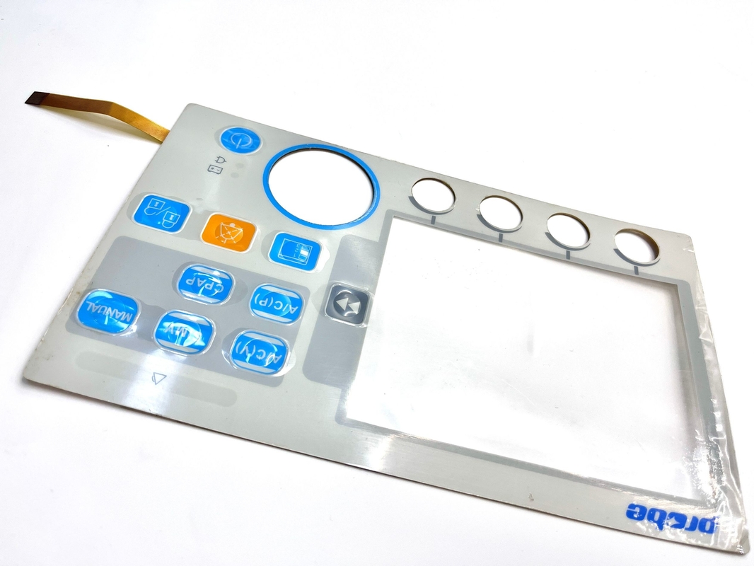 Tùy chỉnh cắt laser Smd cảm ứng nút bấm với phim nhựa in hai phím