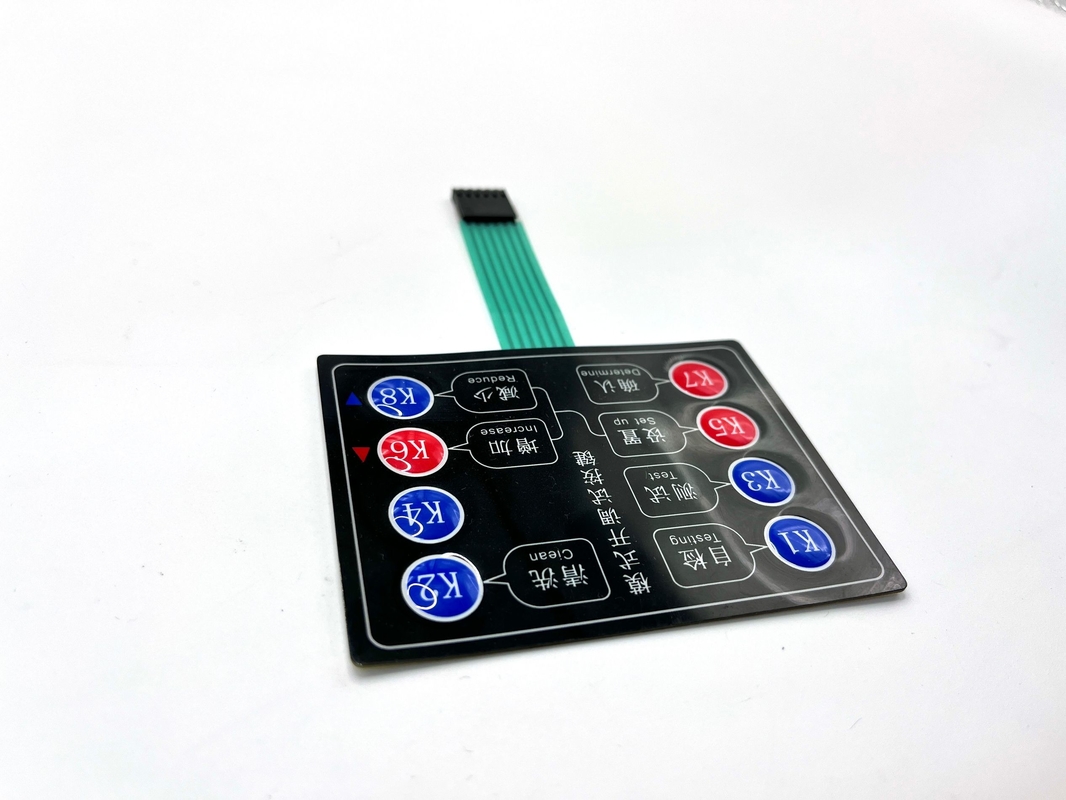 Keypad Instrument Membrane Keypad Prototype Với 2.54MM Pitch Connector nữ