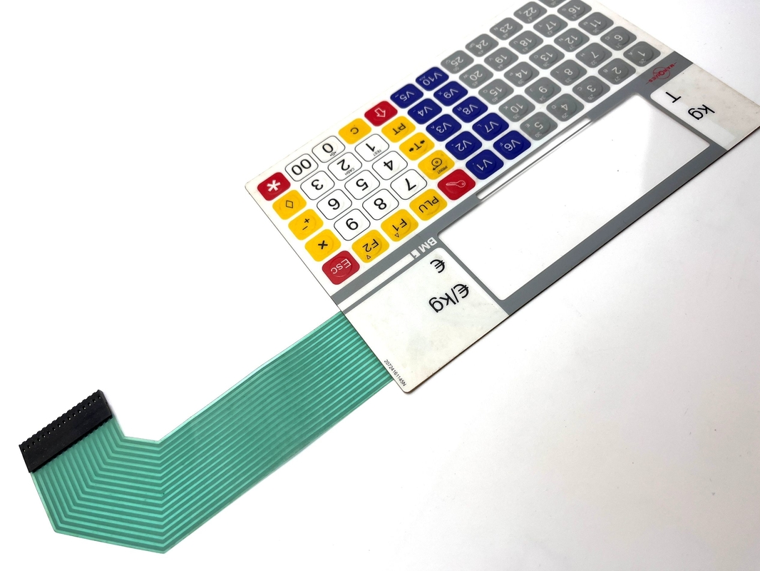 Nguyên mẫu bàn phím màng có thể tùy biến cho máy bay Sim Avionics với cửa sổ bóng